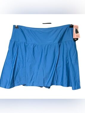 Shapermint Ocean Blue High-Waisted Full Coverage Swim Skirt size 3XL